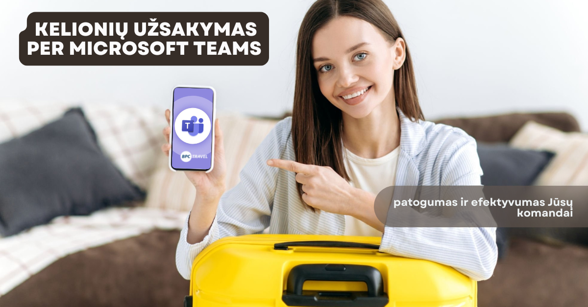 Microsoft Teams kelionių planavimas